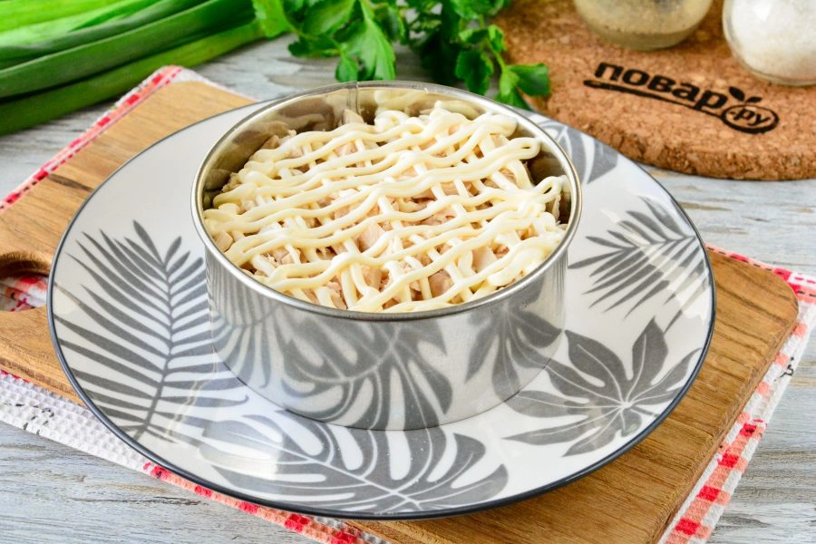 Шаг 7: Салат лесная поляна