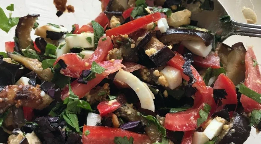 Салат Летний с баклажанами: шаг 7