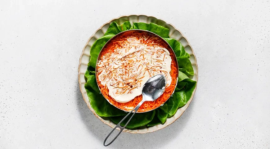 Салат «Норвежский роман»: шаг 7