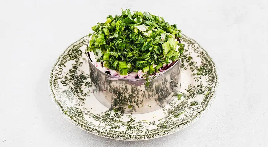 Селедка под зеленой шубой: шаг 7