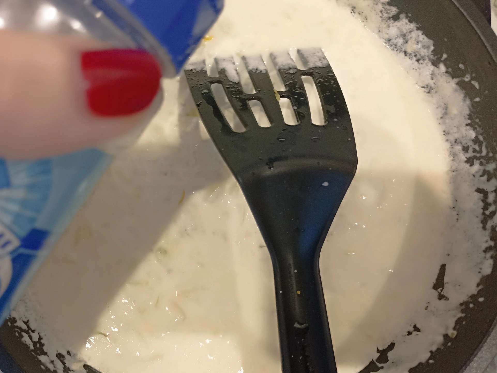 Шаг 7: Семга в сливках