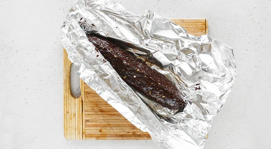 Шоколадная колбаса из печенья и какао: шаг 7