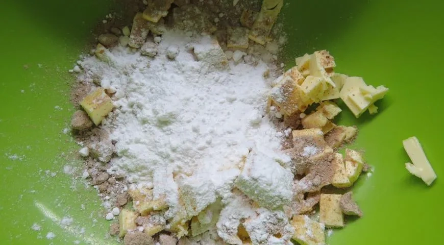 Шоколадно-грушевый тарт с кремом шибуст: шаг 7