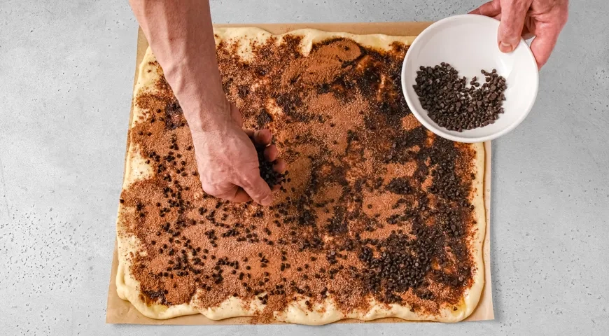 Синнабоны с шоколадом: шаг 7