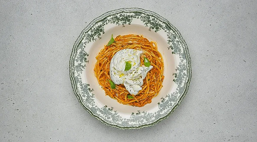 Паста с соусом ромеско: шаг 7