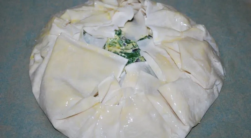 Спанакопита (греческий пирог со шпинатом): шаг 7