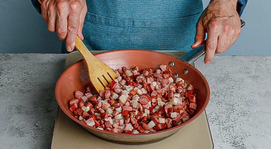 Суп гороховый с копченостями классический: шаг 7