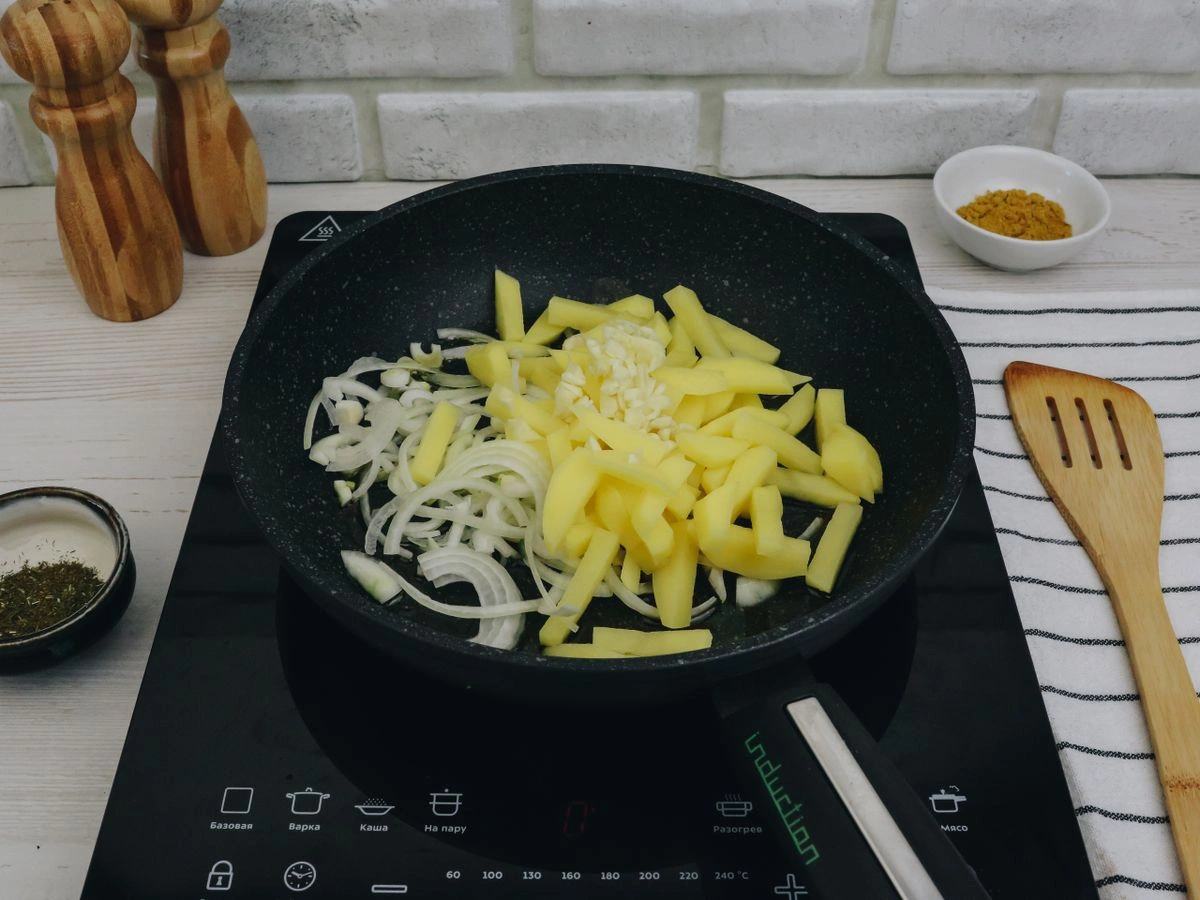 Шаг 7: Суп-пюре с нутом и карри