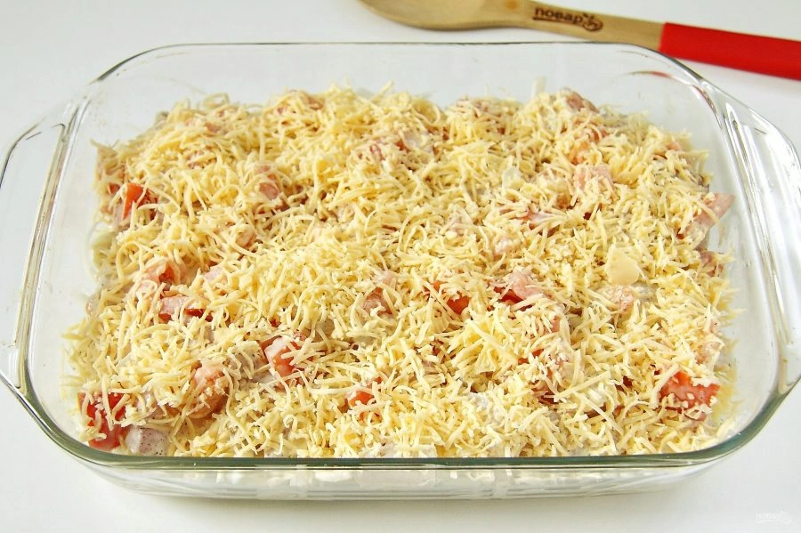 Шаг 7: Тилапия в духовке с картошкой