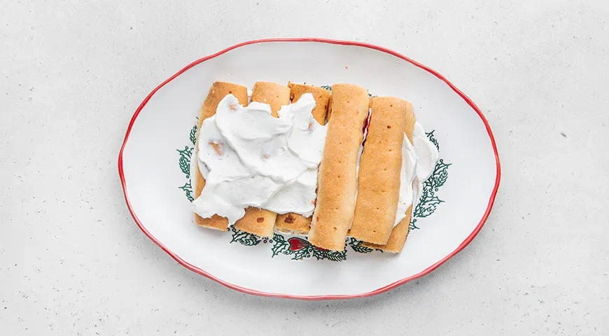 Торт «Дрова под снегом»: шаг 7