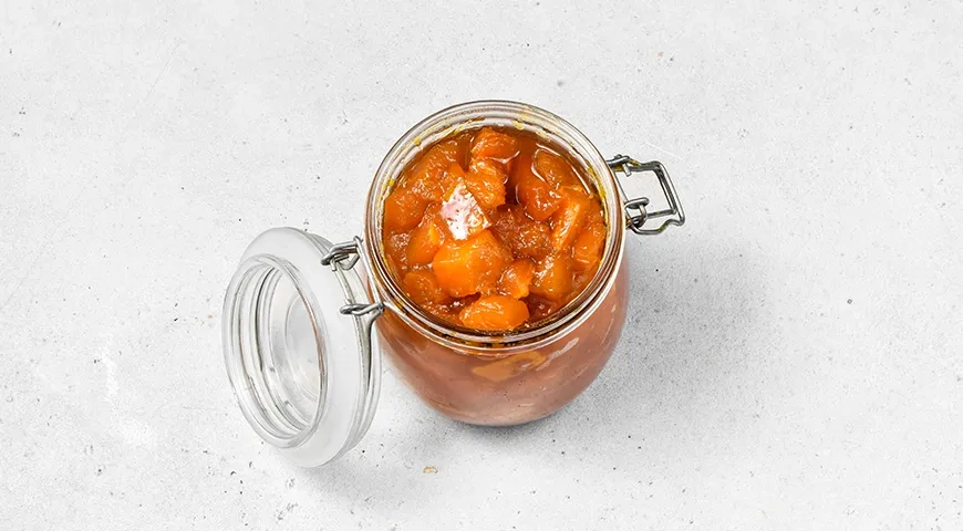 Тыквенное варенье с апельсином и курагой: шаг 7