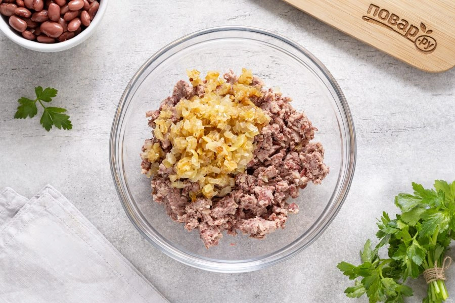 Шаг 7: Вареники с фасолью