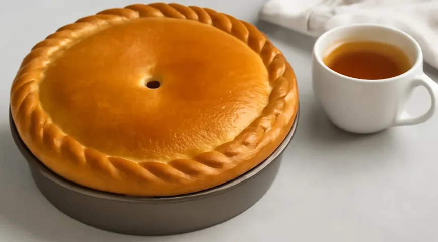 Вишневый пирог на дрожжевом тесте: шаг 7