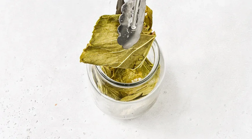 Заготовка виноградных листьев на зиму для долмы: шаг 7