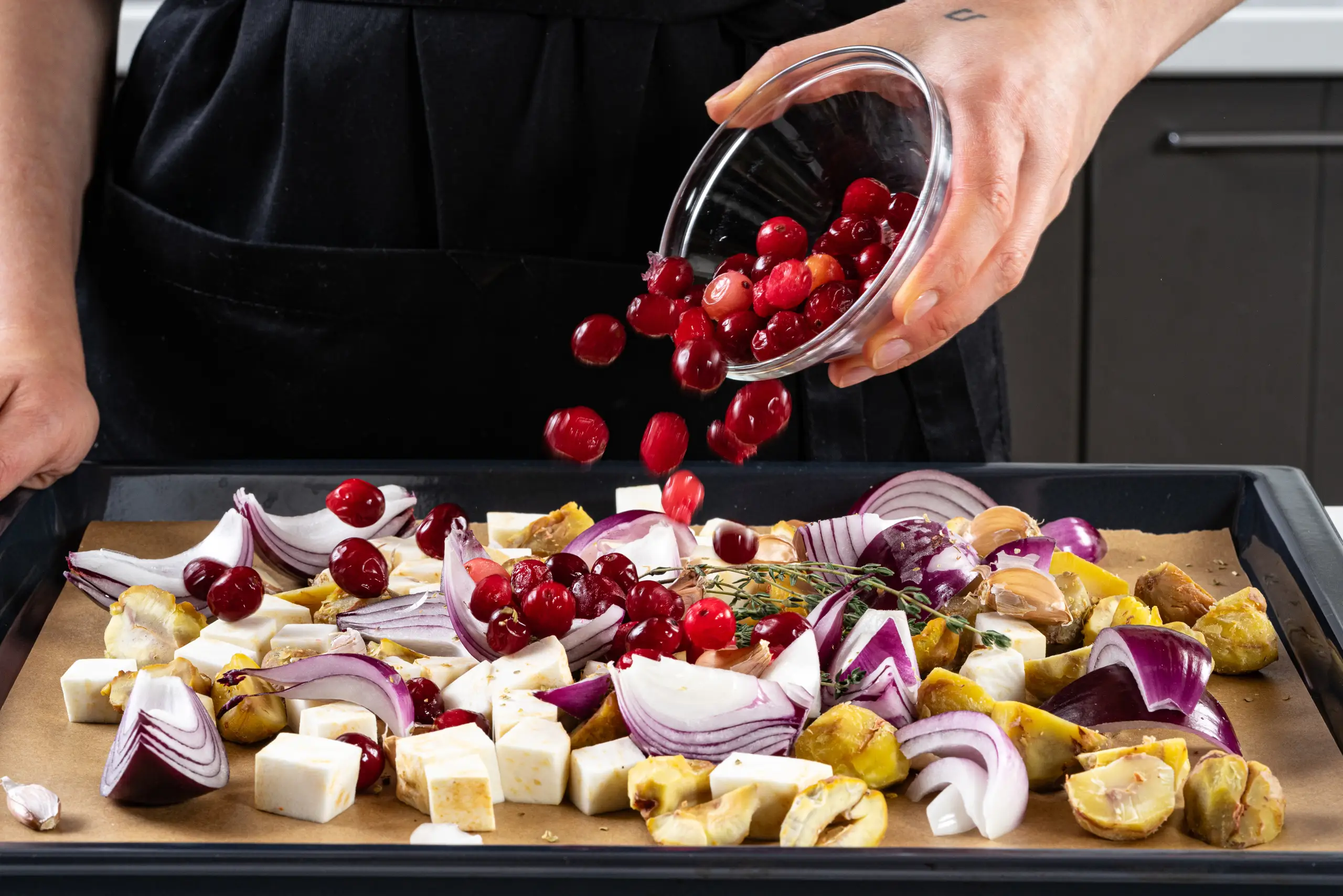 Шаг 7: Запеченные колбаски с каштанами и сельдереем