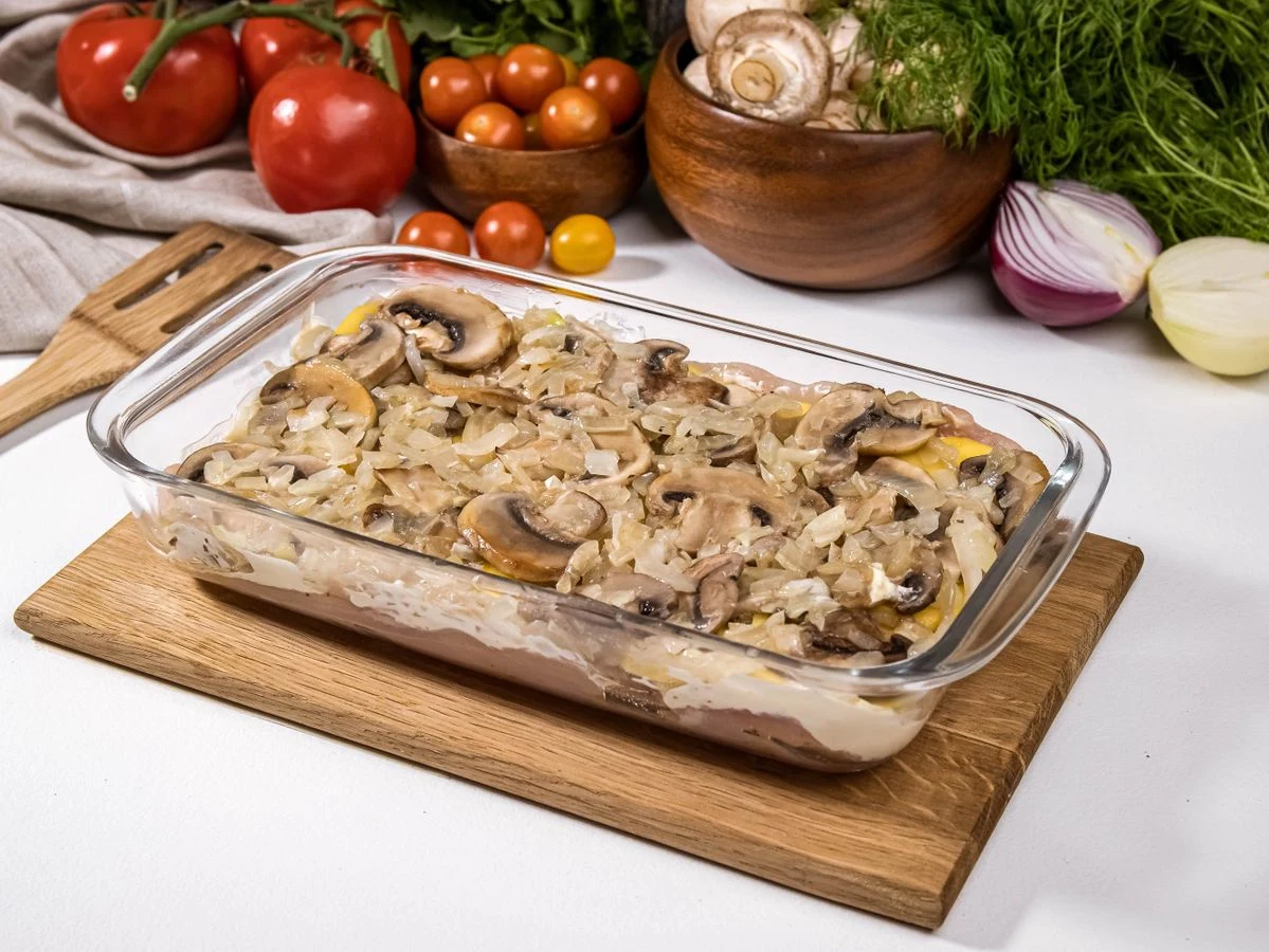 Шаг 7: Запеченный картофель с курицей