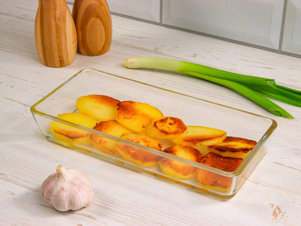 Шаг 7: Запеченный картофель с шампиньонами в сметане