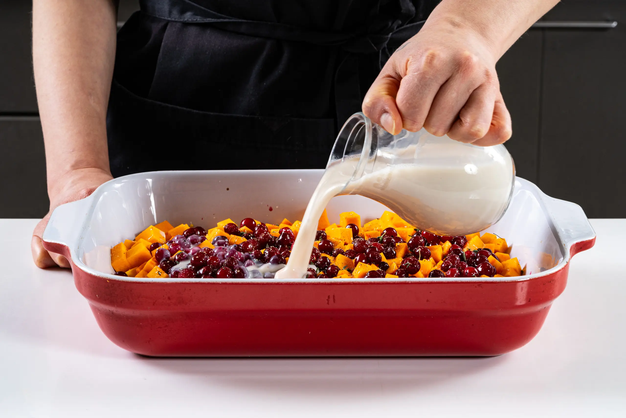 Шаг 7: Запеканка из тыквы с клюквой