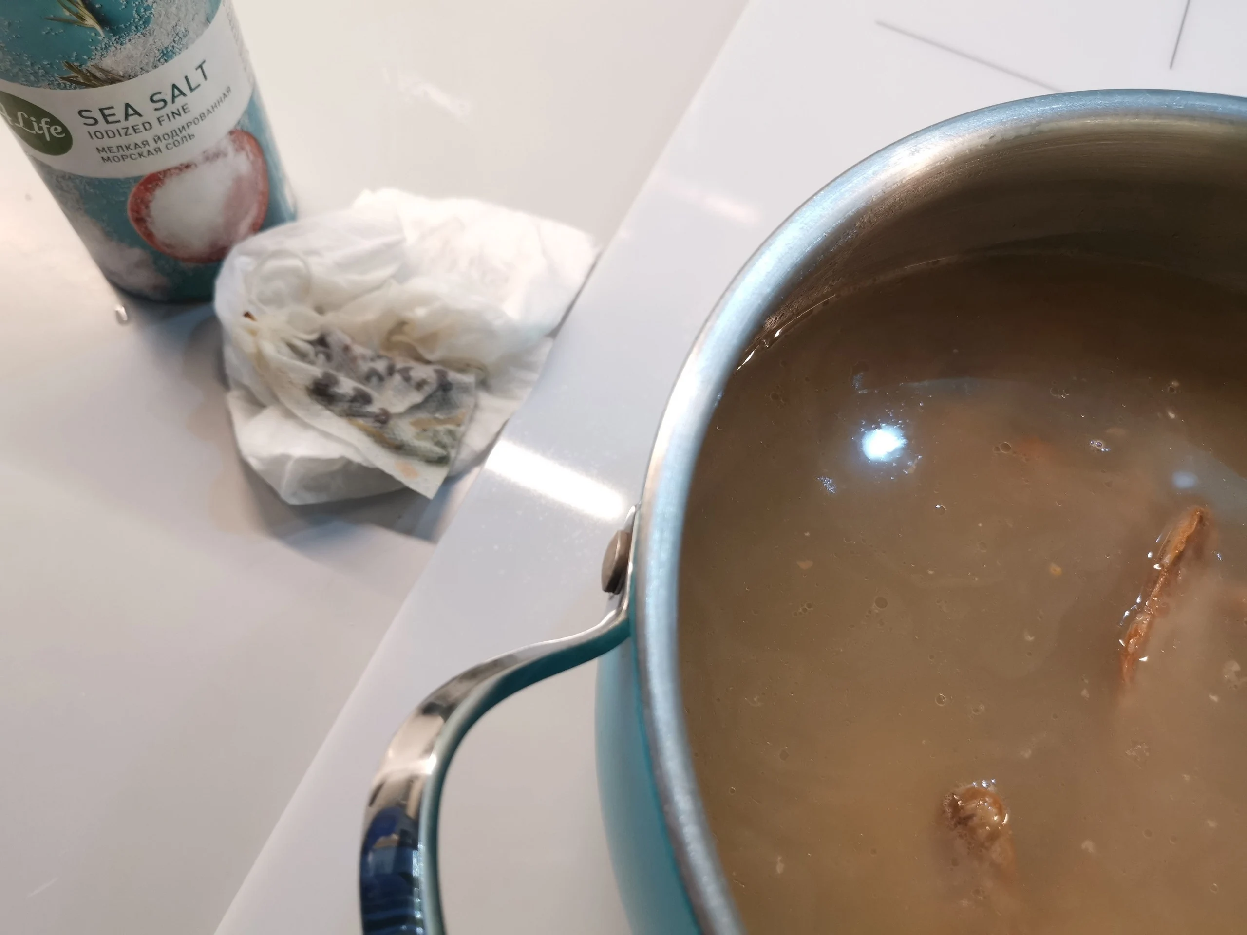 Шаг 7: Зеленые щи с перепелкой