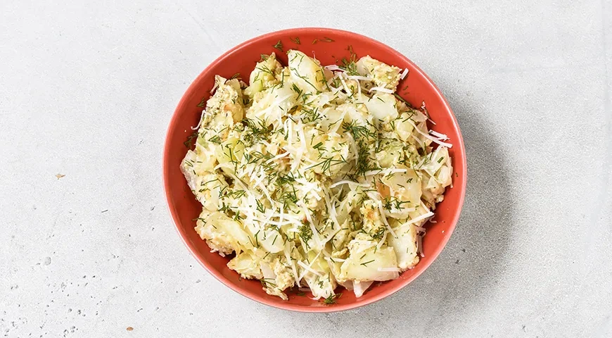 Жареная молодая капуста в яичной заливке: шаг 7