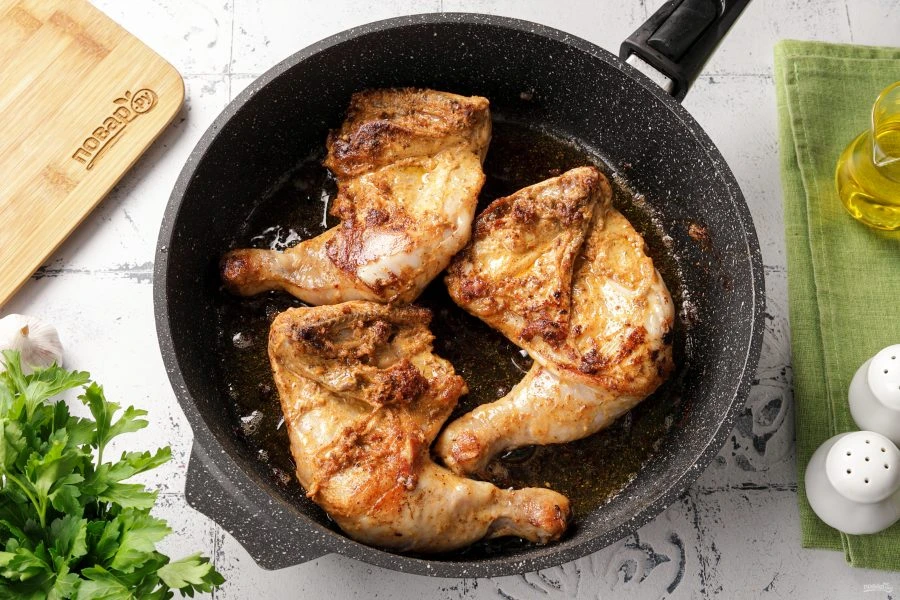 Шаг 7: Жареные куриные ножки