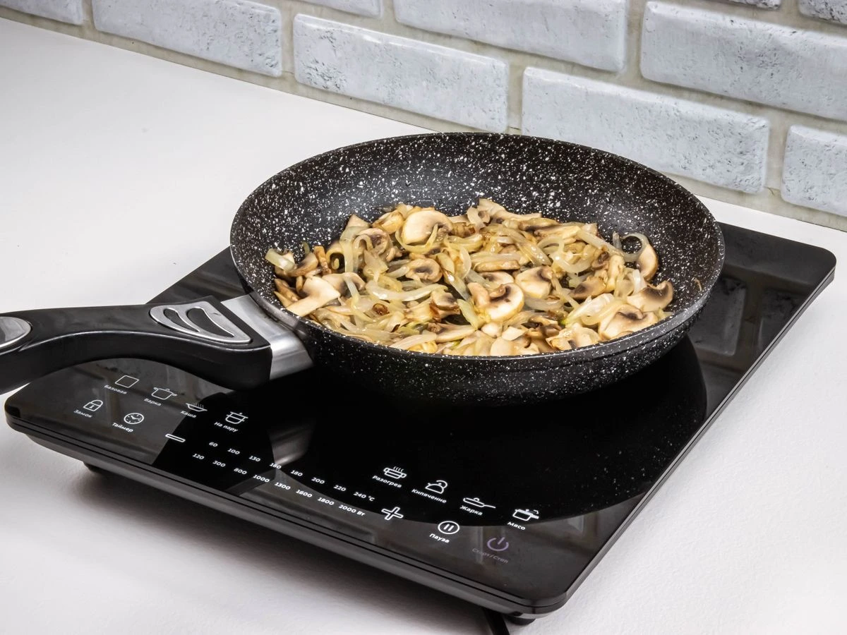 Шаг 7: Жареный картофель с грибами