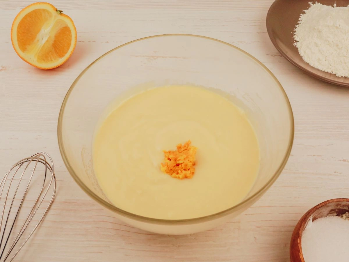 Шаг 8: Апельсиновый бисквит