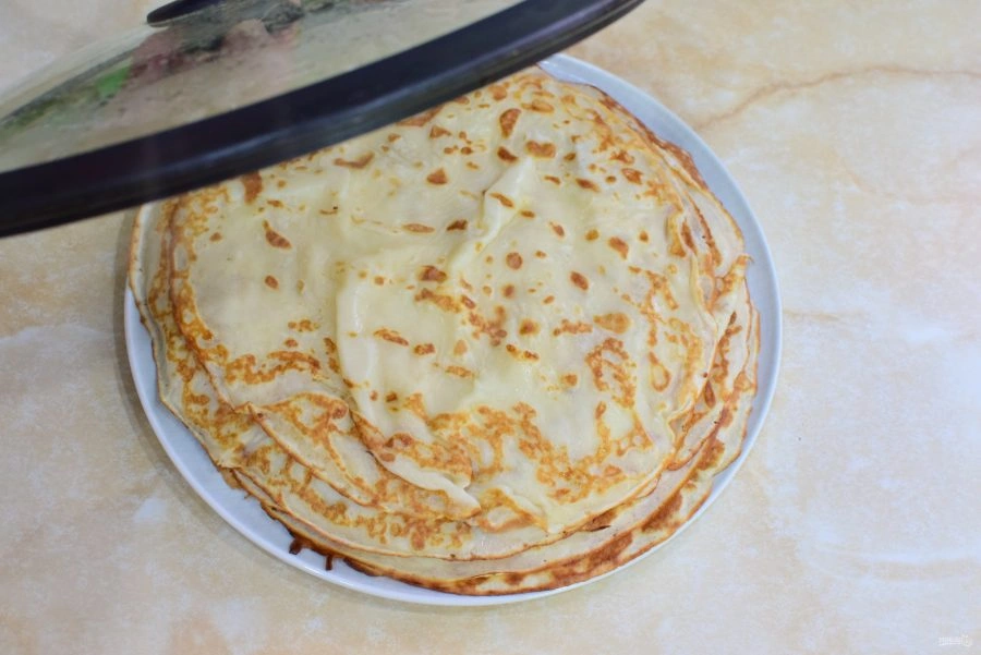 Шаг 8: Блинчиков с мясом