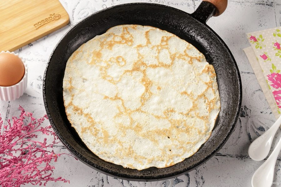 Шаг 8: Блины на воде