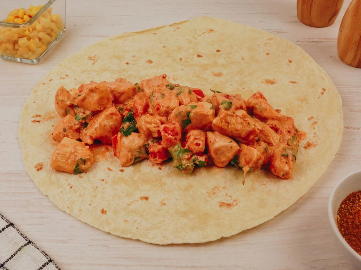 Шаг 8: Буррито с куриным филе