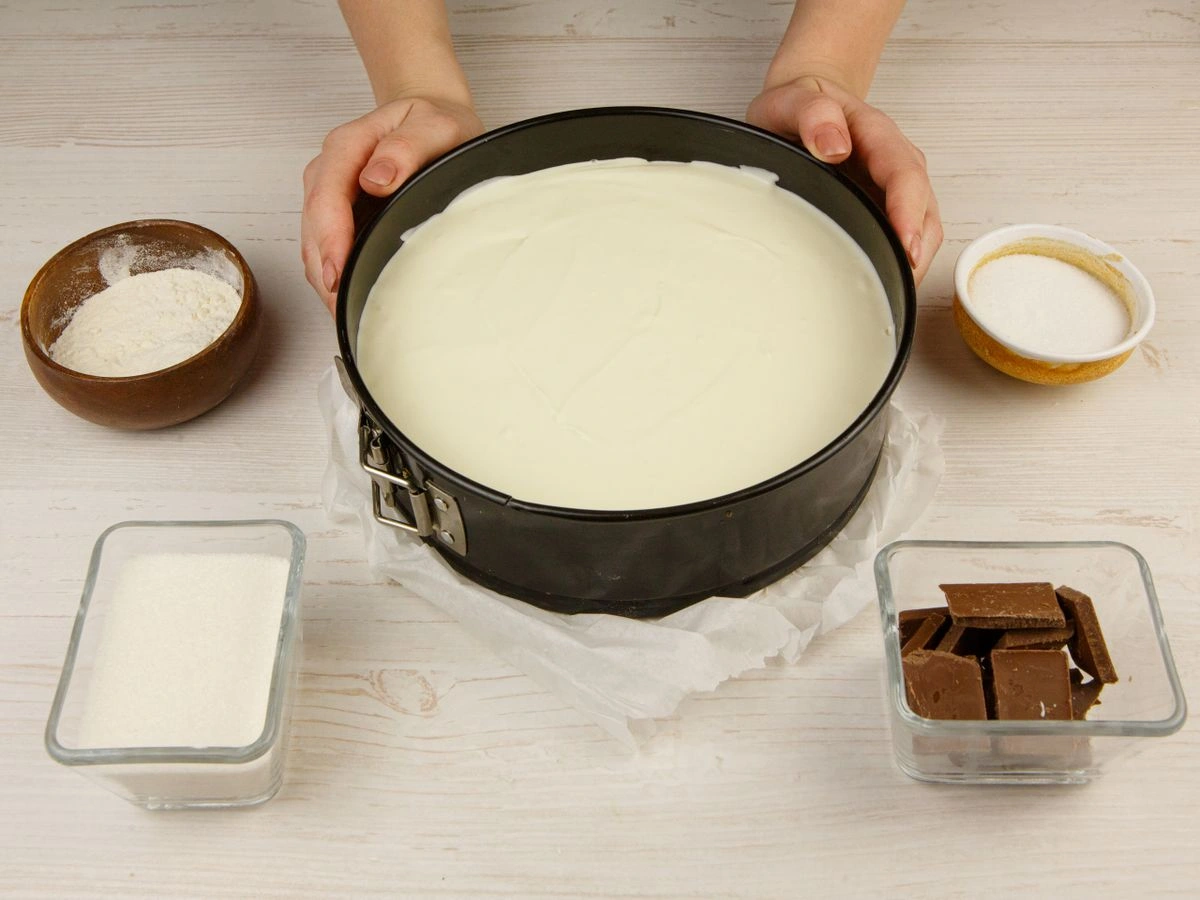 Шаг 8: Чизкейк без выпечки с маскарпоне