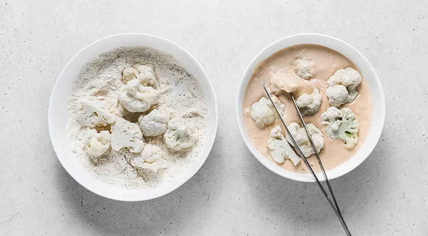 Цветная капуста в хрустящем пивном кляре: шаг 8