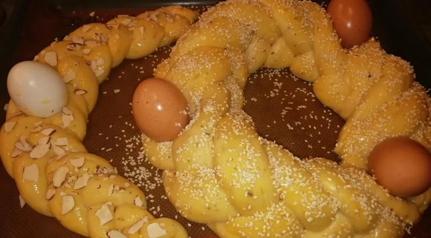 Рецепт греческого пасхального хлеба: шаг 8