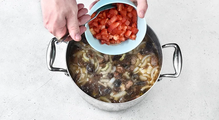 Грибной суп с мясом: шаг 8