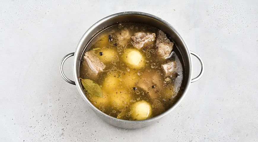 Хашлама из говядины с картошкой: шаг 8