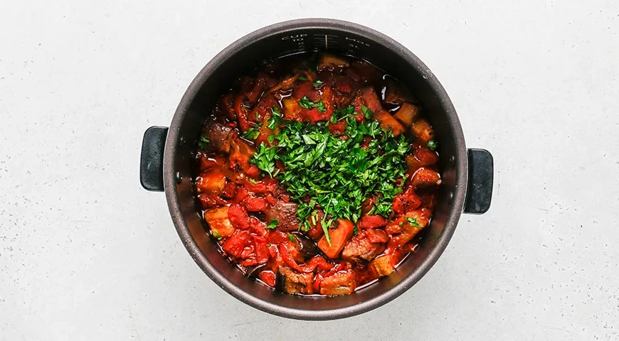 Кабачки и баклажаны в мультиварке: шаг 8