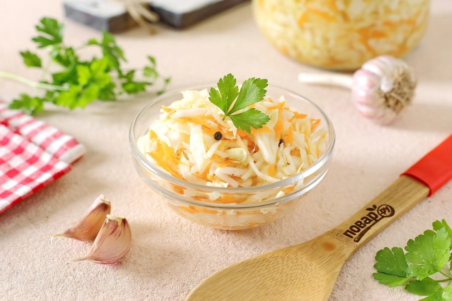 Шаг 8: Капуста бомба в горячем рассоле