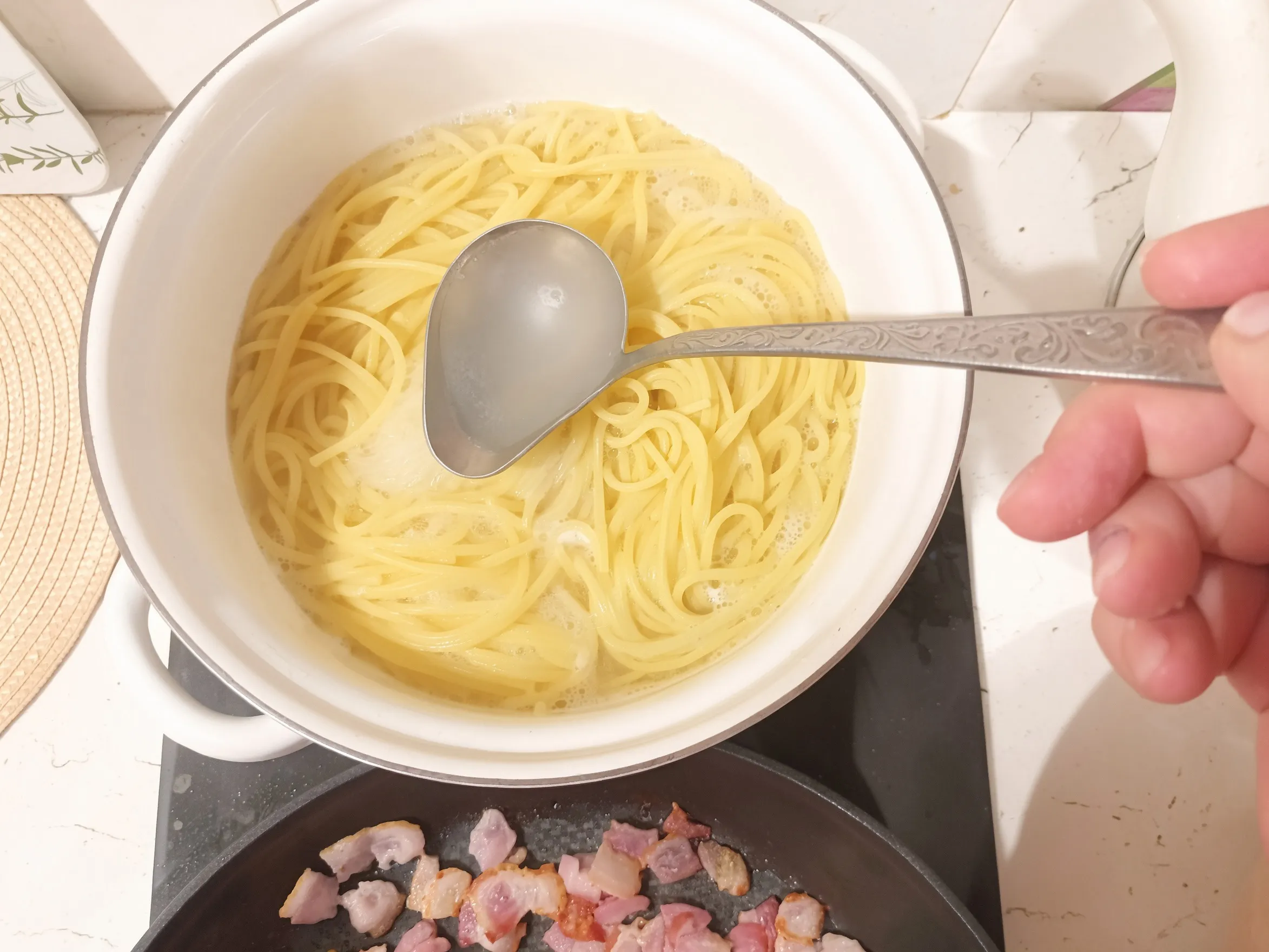 Шаг 8: Карбонара с беконом