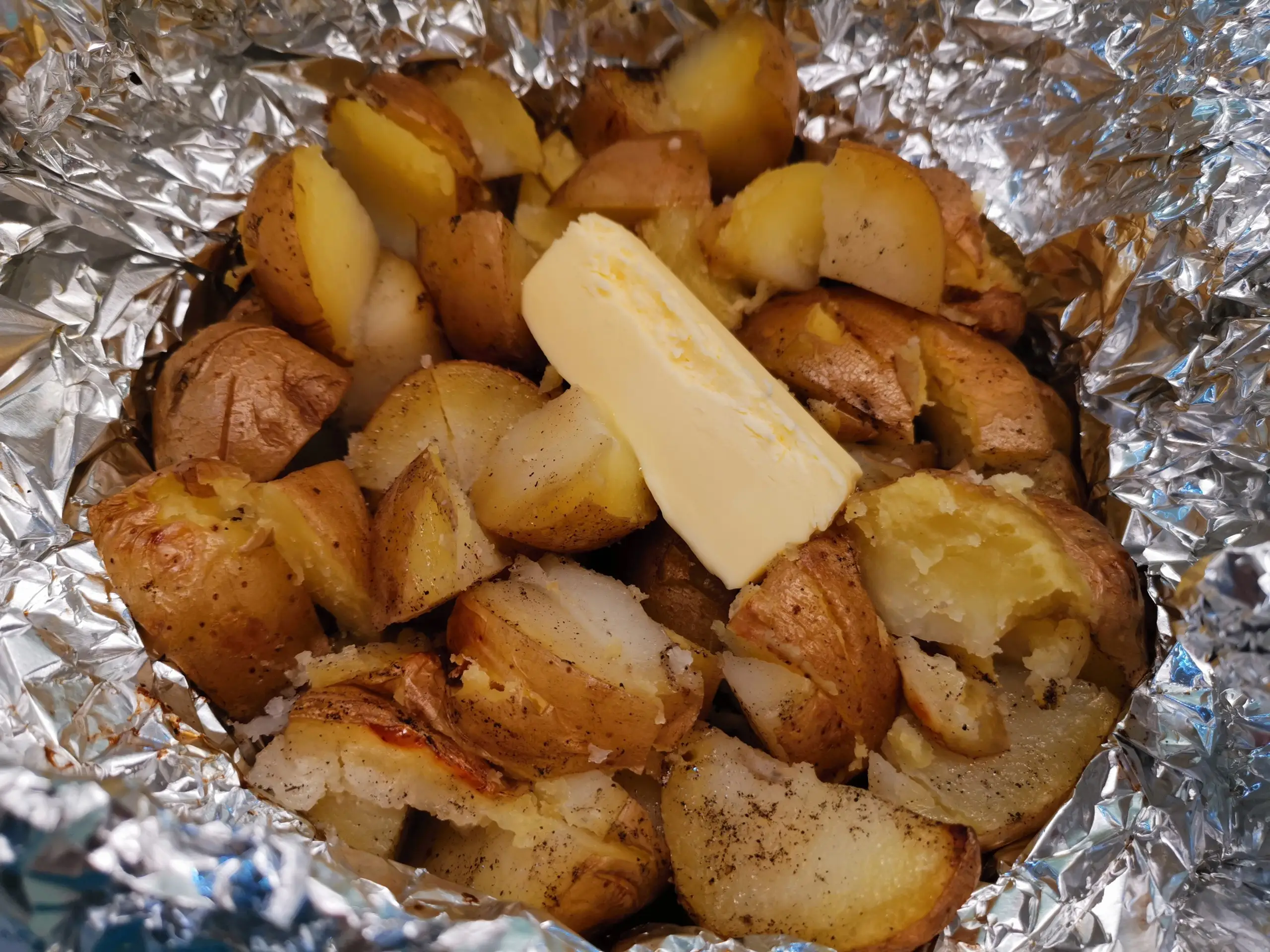 Шаг 8: Картофель, запеченный в фольге