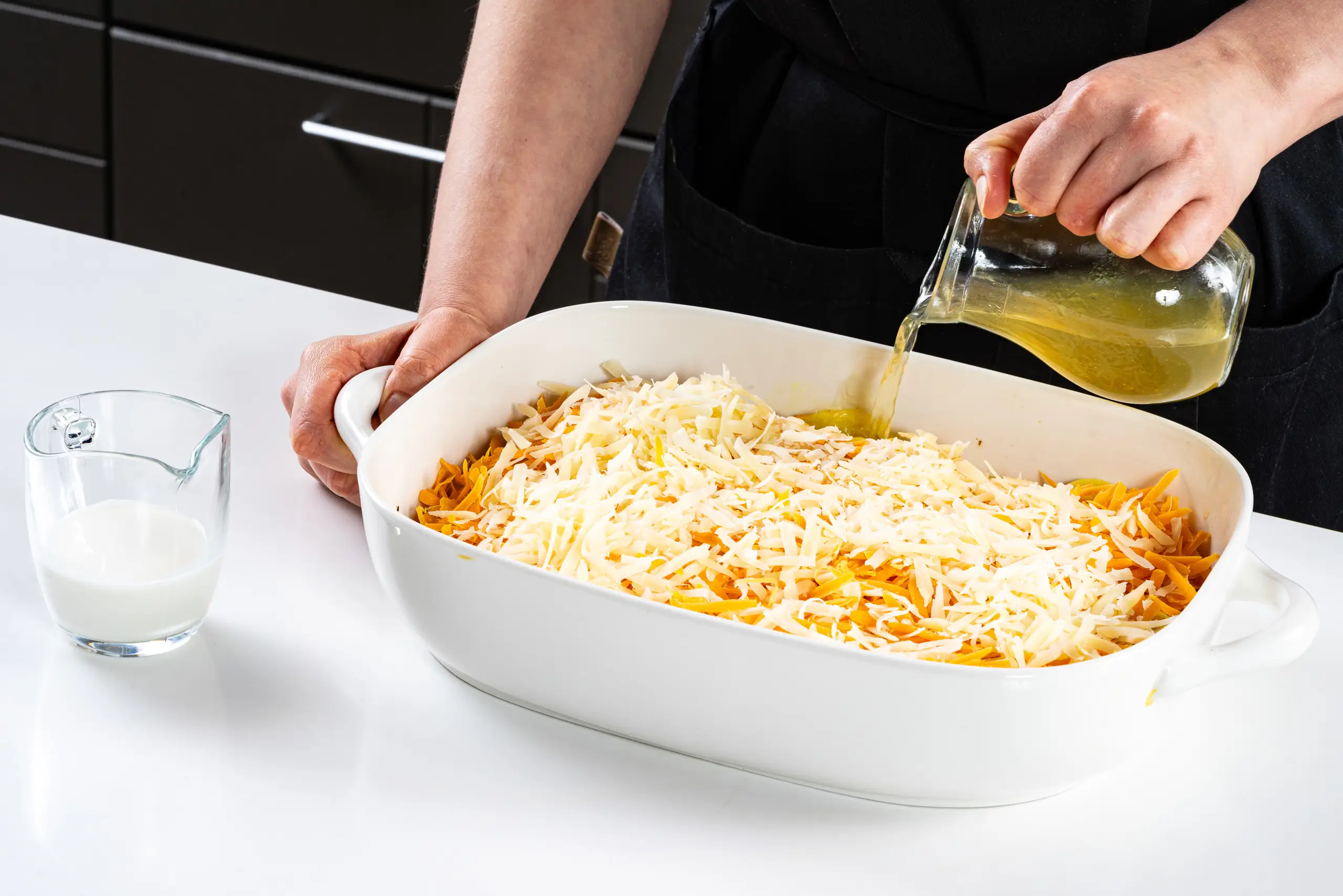 Шаг 8: Картошка с фаршем и сыром в духовке