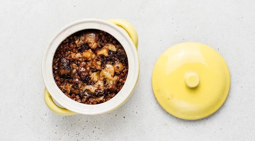 Каша гурьевская из гречневой крупы: шаг 8