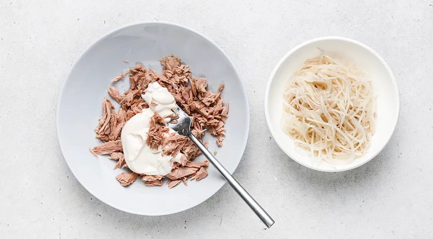 Кимбап с тунцом: шаг 8