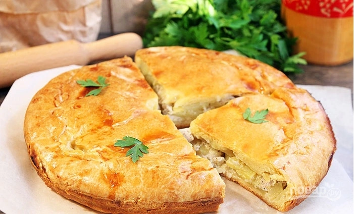 Шаг 8: Курник простой оригинальный рецепт