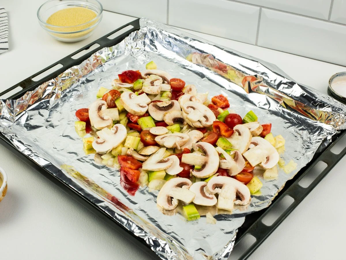 Шаг 8: Кускус с овощами