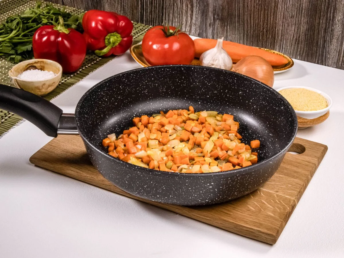 Шаг 8: Кускус с томатом и болгарским перцем