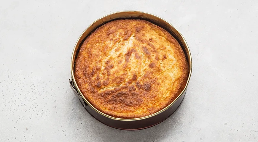 Манник на кефире с яблоками по-домашнему: шаг 8