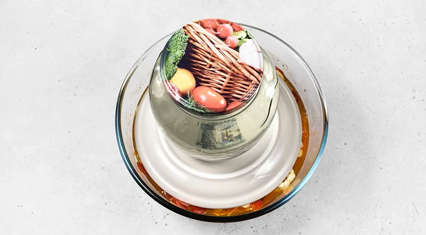 Маринованная цветная капуста с морковкой по-корейски: шаг 8