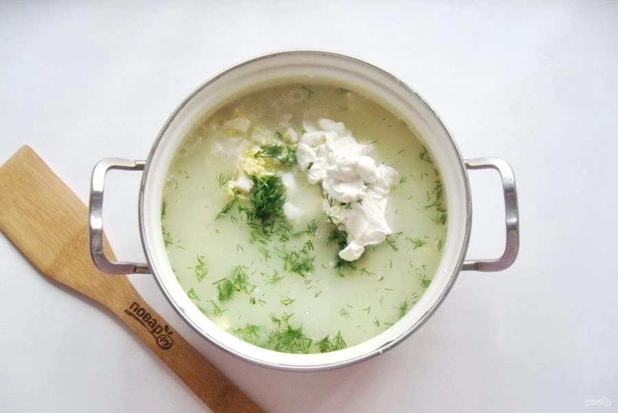 Шаг 8: Окрошка на сыворотке