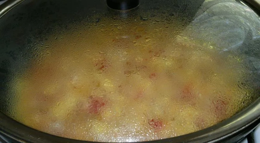 Омлет с помидорами и луком: шаг 8