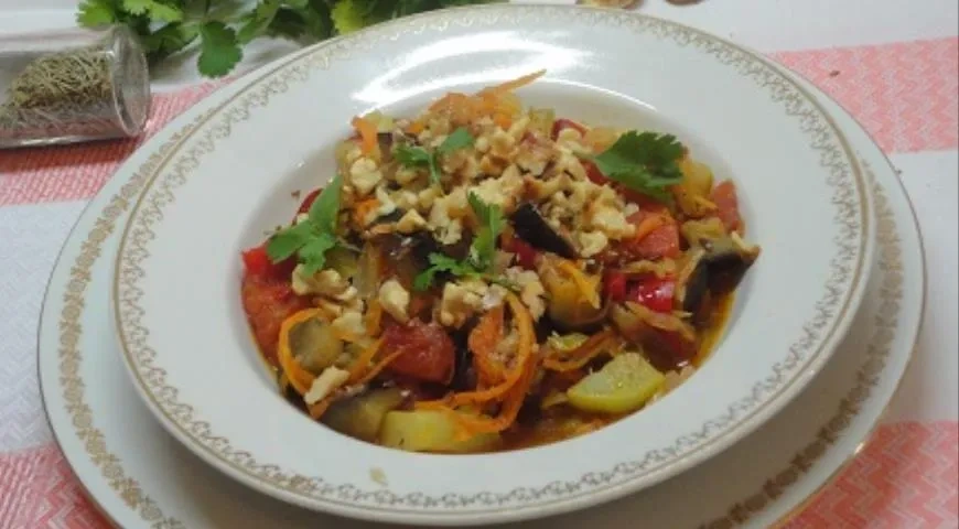 Овощное рагу с орехами: шаг 8